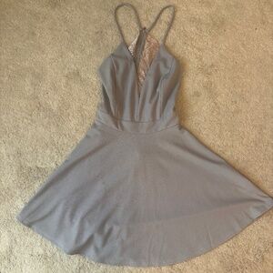 Grey Short Dress